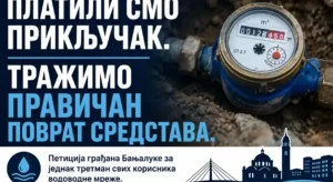 BANJALUČANI POKRENULI ONLINE PETICIJU: Traže povrat novca za vodovodne priključke