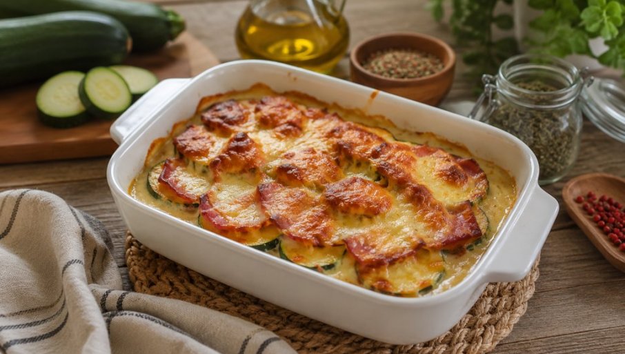 IDEJA ZA BRZ I LAGAN RUČAK: Napravite zapečene tikvice sa sirom i šunkom (RECEPT)