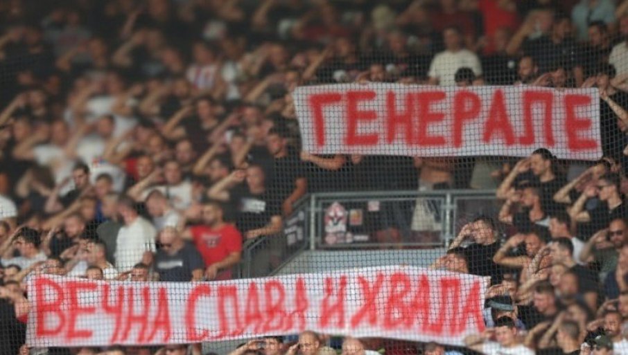 NOVO BRUKANJE UEFA! Pokrenut postupak protiv Zvezde, sve zbog transparenta podrške Ratku Mladiću (FOTO)