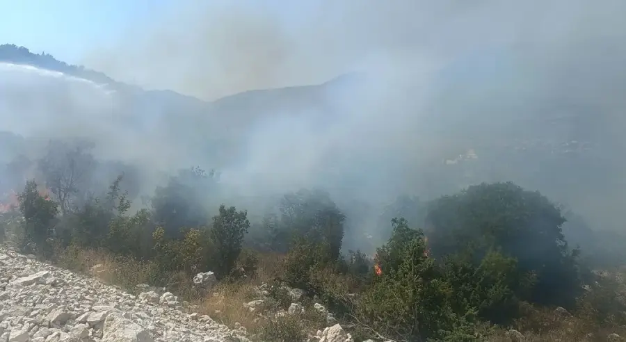 GORI NISKO RASTINJE: Novi požar kod Trebinja