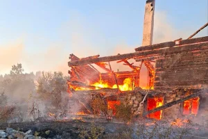 IZGORJELE DVIJE KUĆE: Stravične posljedice požara na granici BiH i Crne Gore (VIDEO)