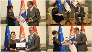ЈАНКОВИЋ НА ПРИЈЕМУ КОД ВУЧИЋА: Некада најбоља тенисерка свијета је нови промотер Експа (ВИДЕО)
