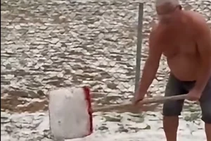 LED SKLANJALI LOPATAMA: Nevjerovatne scene iz Laktaša (VIDEO)
