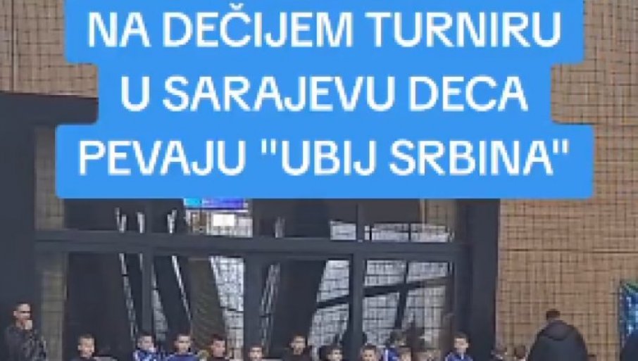 JEZIVA SCENA U SARAJEVU: Djeca na turniru skandiraju „Ubij Srbina“ – od malih nogu ih uče da mrze i ubijaju Srbe?! (VIDEO)