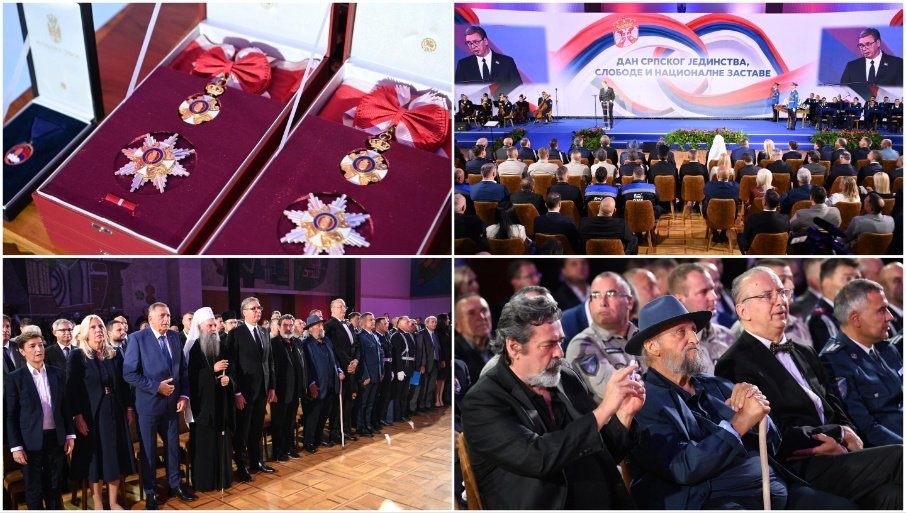 OVAJ PRAZNIK JE OBAVEZA PREMA BUDUĆNOSTI“: Vučić uručuje odlikovanja povodom Dana srpskog jedinstva, slobode i nacionalne zastave