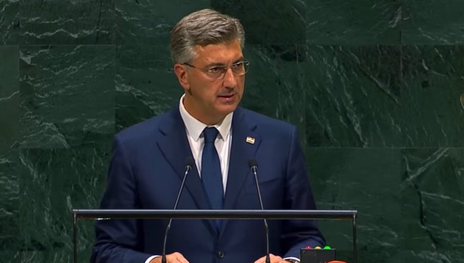 ПЛЕНКОВИЋ ПОНОВО УДАРИО НА СРБИЈУ! Скандалозан говор хрватског премијера пред Генералном скупштином УН (ВИДЕО)
