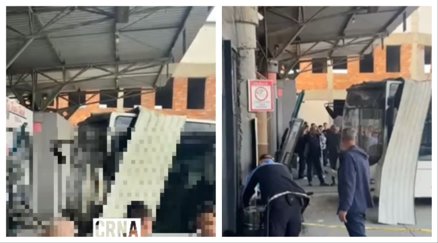 AUTOBUS SE ZABIO U AUTOBUSKU STANICU: Teška nesreća u Živinicama, povrijeđene tri osobe (FOTO/VIDEO)