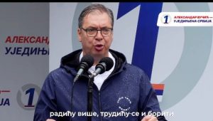 ALEKSANDAR VUČIĆ: „Hoću ja da kisnem, kad vi kisnete“ (VIDEO)