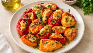 ZAPEČENE PAPRIČICE SA SIROM I LIMETOM: Ovaj recept morate probati