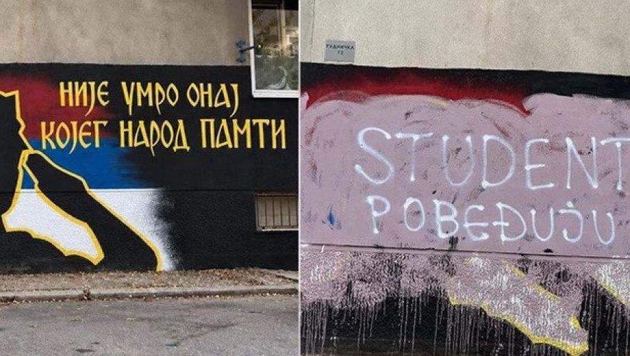 SRAMOTA: Prekrečen mural Ratka Mladića u Nišu (FOTO)