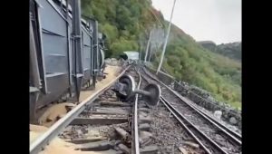 ВОЗУ ОТКАЗАЛЕ КОЧНИЦЕ: Језива несрећа у Хрватској, 11 вагона завршило у провалији (ВИДЕО)